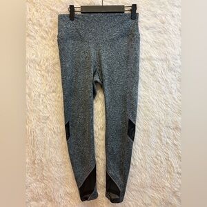 PINK Active High-Rise Performance Leggings – Grey & Mesh Panel | Size Medium